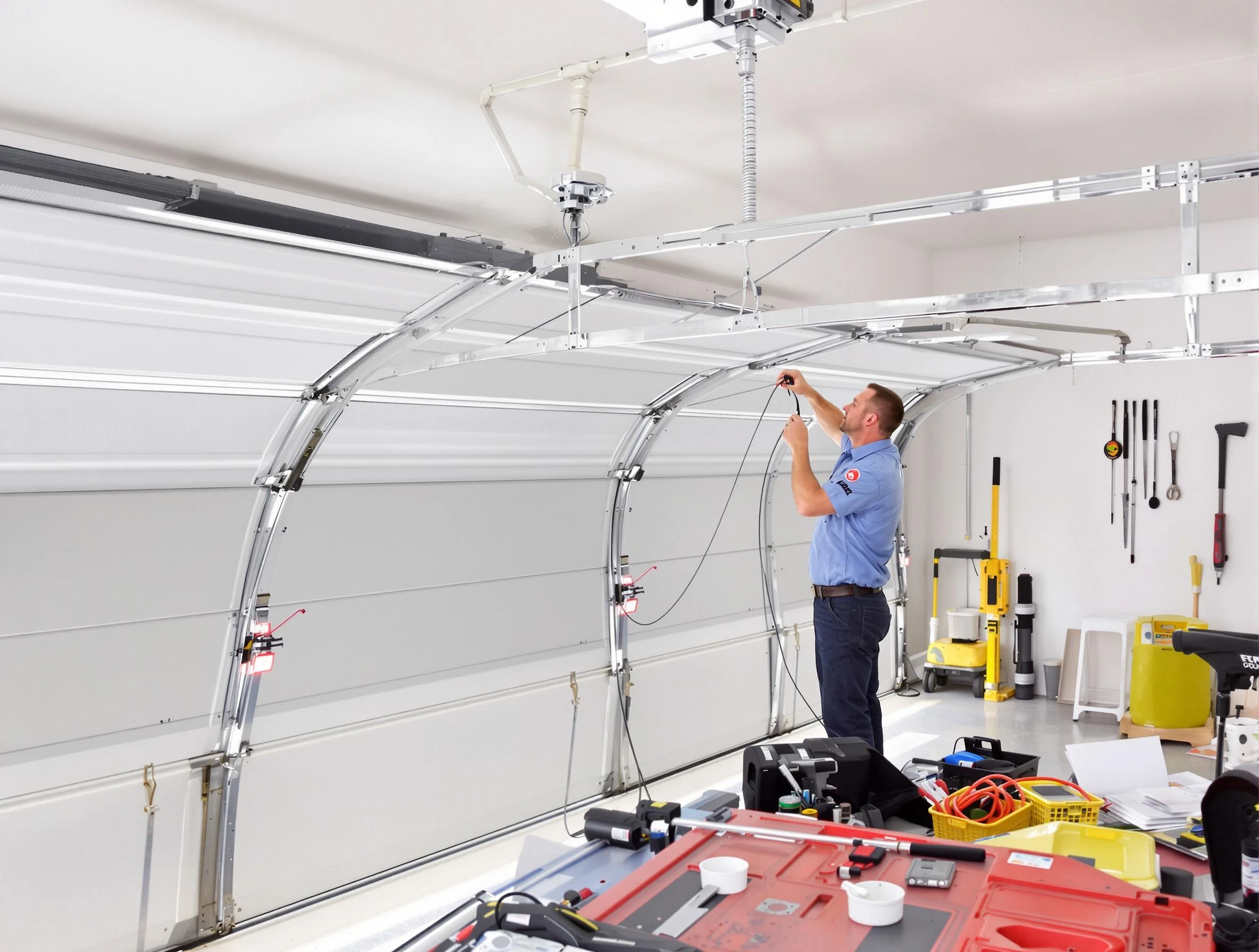 Garage door cable repair service by New Haven Garage Door Pros in New Haven