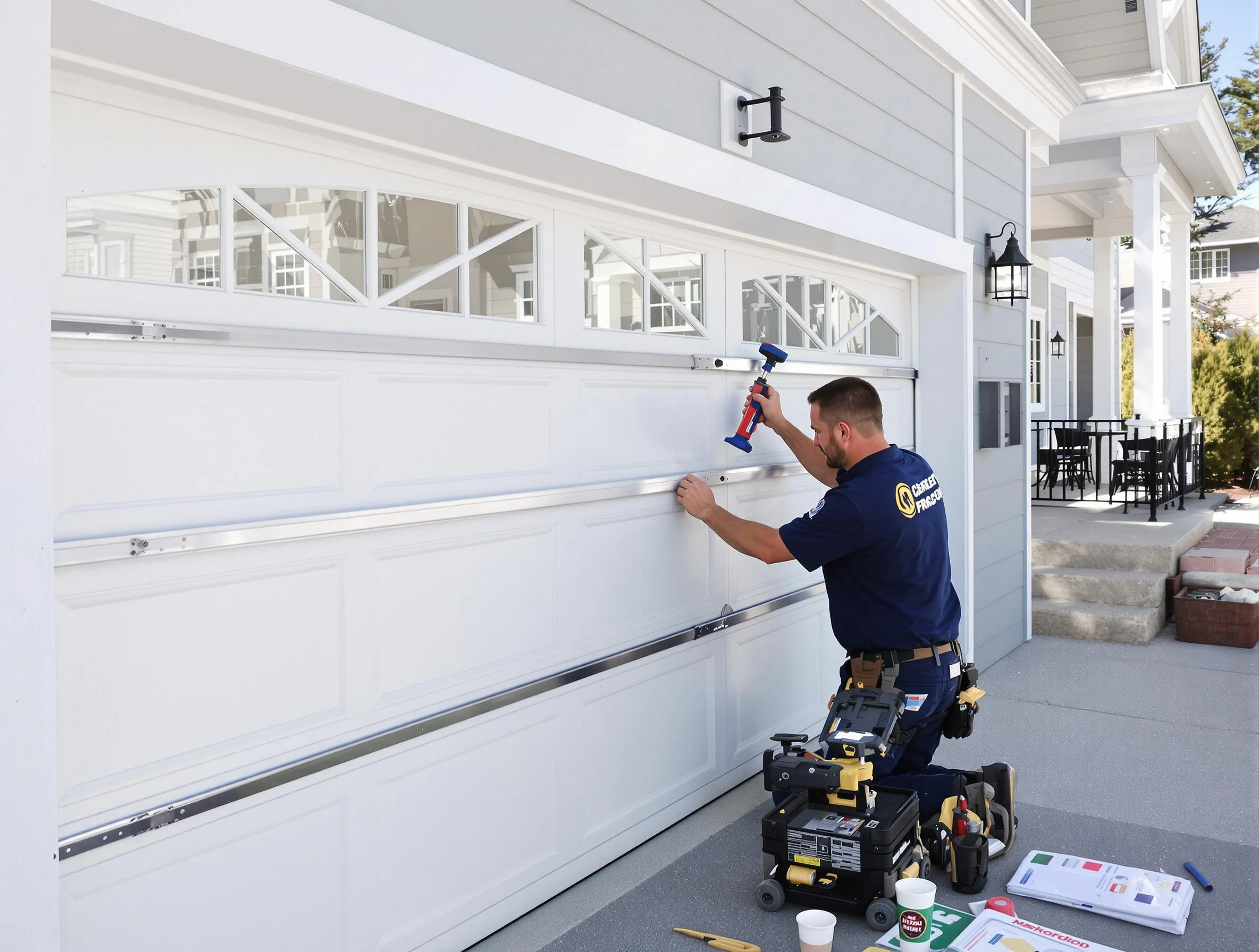 Professional garage door installation by New Haven Garage Door Pros in New Haven